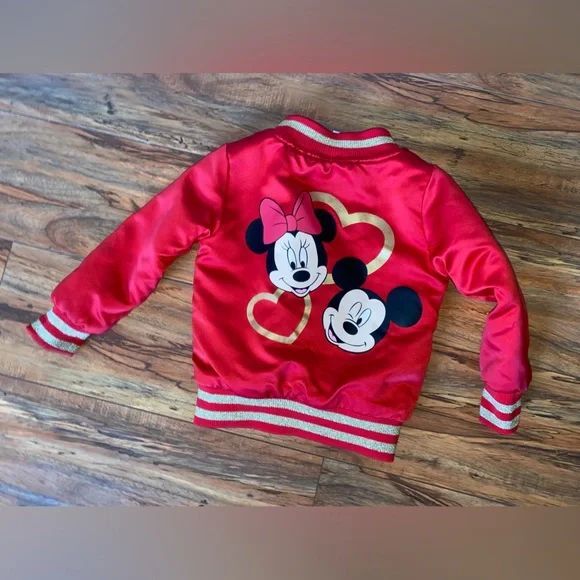 Toddler Red Disney Minnie,Mickey 3T jacket - Picture 2 of 6